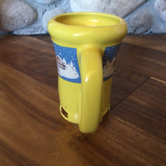 German Mulled Wine Yellow Gluh Wein Ceramic Mug - Picture 5 of 8